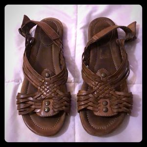 Frye Brown Leather Sandals 8.5